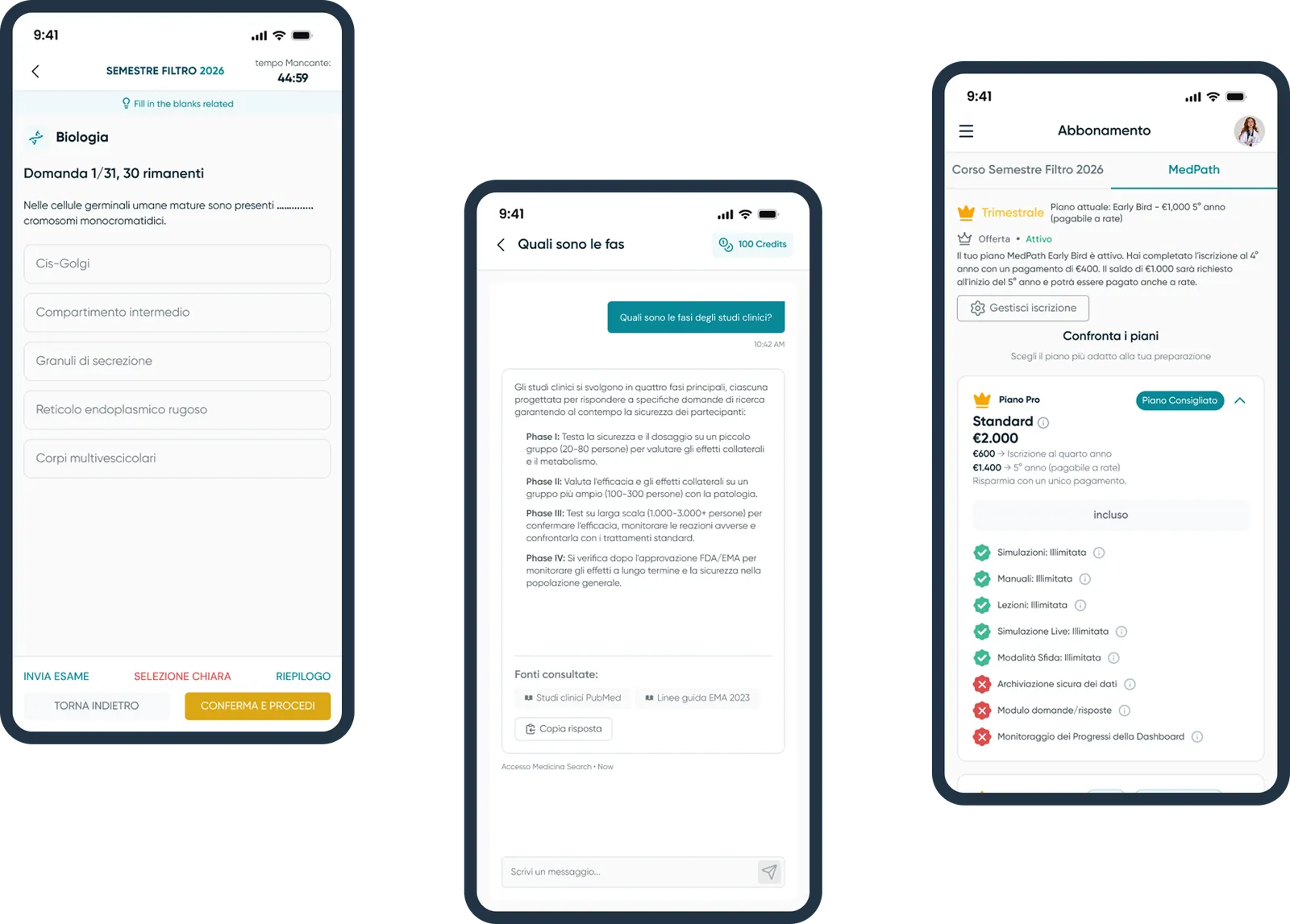 Accademia Accesso Medicina results in the live product